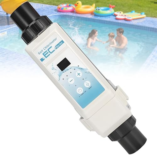 UORDBY Système d'électrolyse au sel pour Piscine, avec Panneau de Commande LED, Nettoyage Automatique, générateur de Chlore, pour piscines résidentielles, piscines commerciales et spas HT8