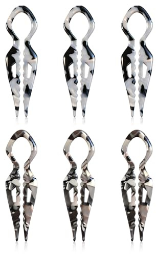 hommova 6pcs French Hair Pins, U Shaped Prestige Hairpin Hair Clip for Women with Acetate French Stick