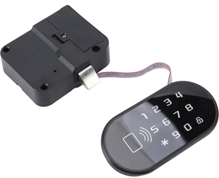 Phefop Cabinet Password Lock, Electronic Digital Safe Keypad Drawer Lock with USB Port and Reset Pin, for Wooden Cabinets Drawers Cupboards Lockers Shoe Cabinets