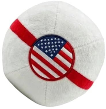 Patriotisk fotsäck, andningsbar sandsäcksboll, 6 cm stjärnor ränder hackys säckar med robust tygdesign, lätt utomhus spelleksak, handsydd sportboll, strandfest användning