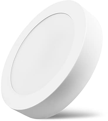 ENERGMiX LED Deckenleuchte Panel Aufputz Oberputz Wandlampe Wandleuchte Deckenlampe Lampe Rund Ø 180mm 12 Watt Warmweiss