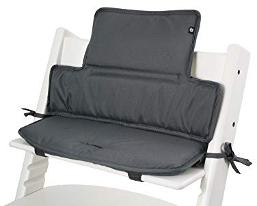 Tinydo® Hochstuhl Sitzkissen für Stokke Tripp Trapp, Dunkelgrau | Ergonomisches Memory-Schaum Kissen zur Rückenentlastung, Sitzpolster extra dick, Sitzverkleinerer Auflage ohne Verrutschen
