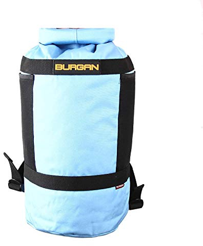 BURGAN Dry Bag 20L Capacity, Roll Top Multi Function Weatherproof and Water Resistant, Baby Blue, One Size, Laptop