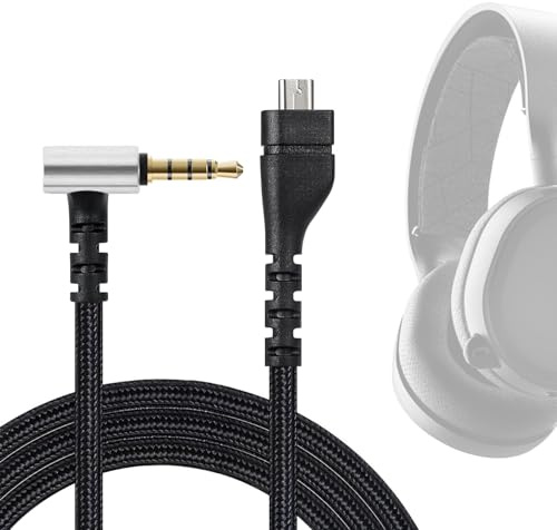 FBBULES Ersatz Audiokabel for Arctis 3/5/7/Pro Cable Ersatzkabel Fest für Gaming-Headset Ersatz Audio Kabel Teile Kompatibel - 2 m(6.56FT)