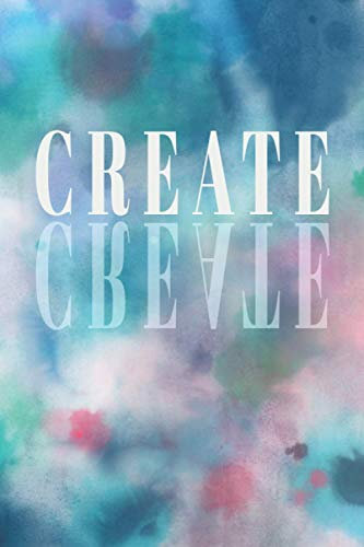 CREATE: Dotted Journal/ Bullet Journal | Aquarell-Design | 15,24cm x 22,86cm | 120 pages | Softcover