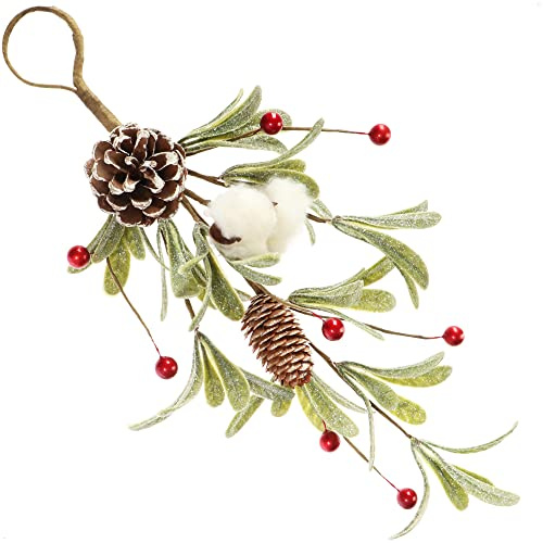 com-four® Hänge Deko Weihnachten, Türschmuck für Weihnachten | Weihnachtsdeko zum Hängen - Wanddekoration Christmas