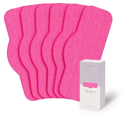 Schenley Mikrofaserpads für Dampfmopp, 6er-Pack waschbare und Wiederverwendbare Ersatzpads, kompatibel mit Schenley SLFCSM061