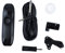 Elektrisches Kazoo, 4,3 Elektrisches Kazoo mit Tonabnehmer, Musikinstrument mit Einstellbarem Ton, Professionelles Kazoo mit Flötenmembranen, 3,5-Adapter und Lanyard, Mini-Kazoo (Schwarz)