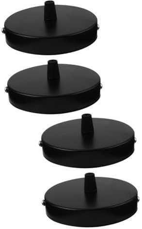 DOITOOL 4stücke Deckenmontage Lampenbasis Rund Hochwertige Deckenrosette Für Hängelampen Stabil Und Langlebig Für Diy-beleuchtung Geeignet Für Wohnzimmer Flur Und Balkon