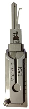 YCXNLONG KW1 LiShi Lock-Entriegelungswerkzeug für zivile Türschlösser, professionelle Schlosser-Werkzeuge, schnelles Öffnen von Türen