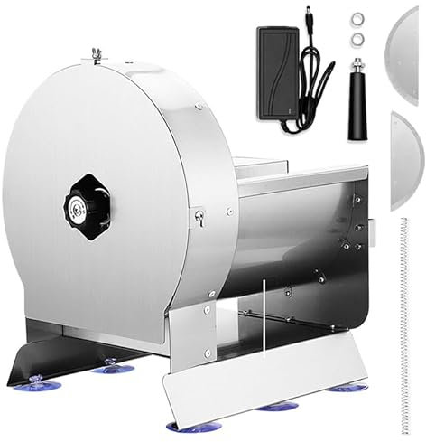 Commercial Vegetable Slicer, Manual Vegetable Fruit Slicer, 0-0.5/0-12mm Thickness Adjustable, with Removable Stainless Steel Blade, for Home, Small Catering Business A
