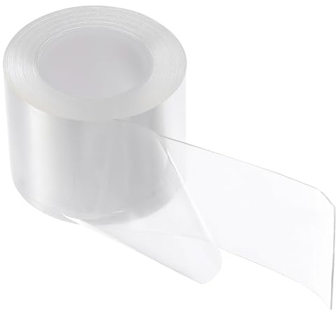 QUARKZMAN Cinta Adhesiva de Doble Cara Nano Tape 10FT x 2 x 0.04 Cinta de Montaje Transparente Removible Multiusos Lavable Impermeable para Colgar Cuadros en Paredes, Alfombras, Pósters,