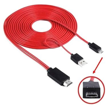 Vaguelly Adaptador Mhl Micro USB Para Galaxy Note Conexión Hdtv Av Cable De Alta Definición Para Carga Rápida y Visualización Pantalla