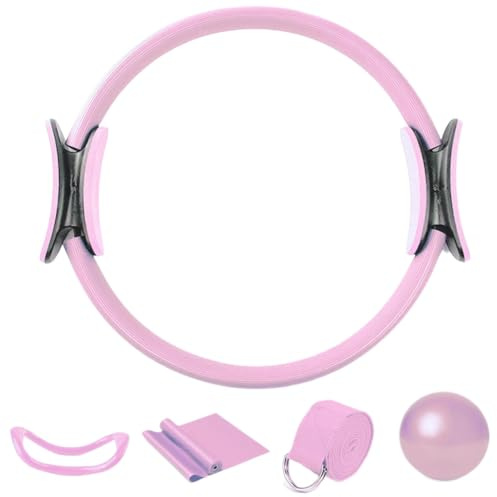 Juego de pilates para el hogar Better Me, conjunto de anillos de pilates, 5 piezas, kit esencial de pilates, anillo circular de pilates para piernas, brazos y muslos, pérdida de peso