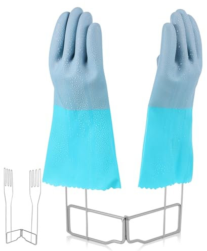 OUNONA Kitchen Glove Holder Stand Iron Glove Dryer Rack for Quick Drying and Dishcloths Folding Robust and Strong and Countertop