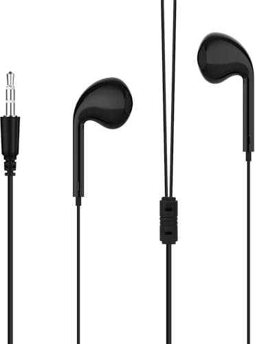 GEEKRIA Cuffie per telecomando Roku, cuffie intrauricolari cablate da 3,5 mm, compatibili con Roku Voice Remote Pro, Ultra Remote, ascolta i tuoi film e programmi TV preferiti (nero)