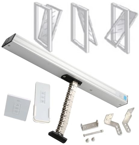 XSDAJSD Apriporta Automatico a Catena motorizzato - Attuatore Elettrico per apriporta a Catena, Corsa 300/400/500/600/700/800 mm, per lucernari/Aperture sul Tetto, 800 mm