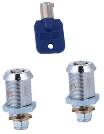 HAMPPLIES 2 Piezas Cerradura Leva Tubular para Puertas de Máquinas Arcade Llave Instalación Fácil Metal y Madera y Reversible para Gabinetes y Cajas de Herramientas