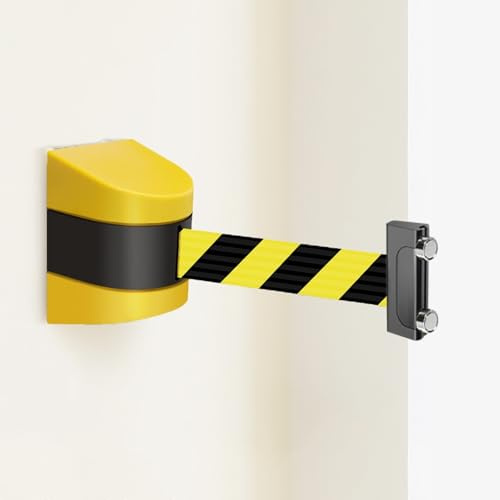 Poteau de Guidage Tendeur Grillage Fixation Murale Magnétique avec Sangles Rétractables pour Aéroports et Commerces de Détail(500cm/16ft)