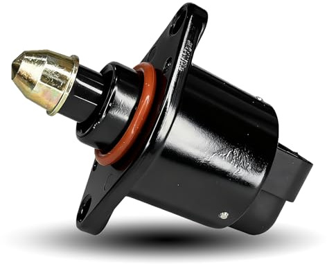 KUQUTIDY Car Idle Speed Control Valve, IAC Idle Air Control Valve Sensor, Fuel Injection Throttle Stepper Motor, Auto Replacement Parts #90380 10526 90325864 for King Kong, Buick, Chevy (Black)
