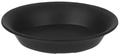 FZL02068LM Soucoupe Lot de 3 soucoupes Rondes en Plastique for Plantes, bac d'égouttage, Fournitures Jardinage for intérieur et extérieur Coupelle Pot de Fleur(Noir,Grand)
