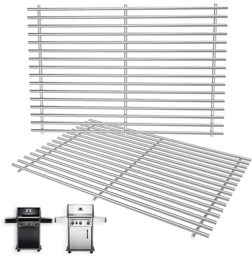 Uppsättning av 2 rostfria grillgaller för Napoleon Rogue 425, Phantom SE 425 RSIB, XT 425, Pro 425 SIB, SS304 matkvalitetsstavar, ersättning matlagningsgallerdelar, rostbeständiga, 45 x 59,7 cm total