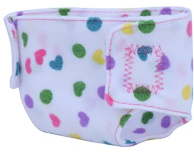 Vistnale Pañales Especiales con Estilo para muñecas, pañales para muñecas, Ropa Interior con Estampado Floral para de 14 a 16 Pulgadas, 4 Unidades