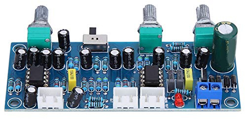 LMHHMIN Preamp Board 2.1 Channel Subwoofer Pre‑Amp Low Pass Filter Amplifier Circuit Board