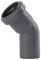 Ostendorf K12991-001 Bogen f. Abflussrohr Elbow for Drain Pipe HT 40/45GR, Gray, 45 Grad