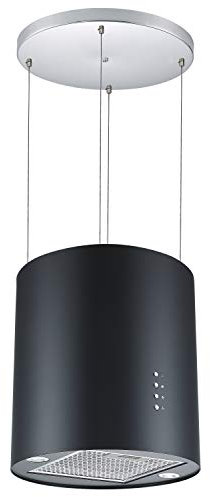 Cookology Ceiling Wire Hung Island Cooker Hood Extractor Fan (Black)