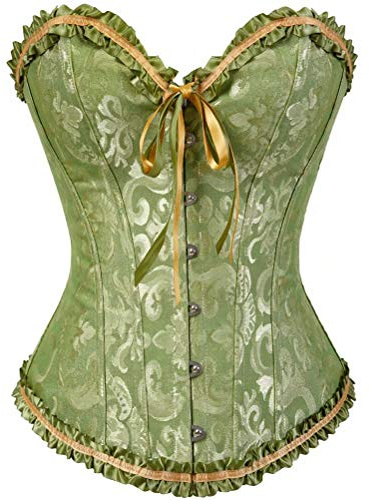 Josamogre Bustino Corsetto in Pizzo a Cuore con Elegante Donna Sexy aglie Forti Laccio