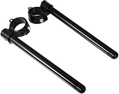45mm Clip-on Handlebar CNC Aluminum 7/8 Inch Tubes Motorcycle Accessories for CBR600RR 2003-2004 for CBR900RR 1993-1999 for GSXR600 1997-2003 (Black)