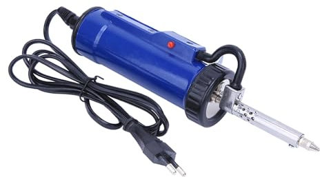 Fafeicy ADT-3 Elektrischer Lötsauger 30W Vollautomatisch mit Kontinuierlicher Arbeitsweise, Entlötpumpe aus Kunststoff und Edelstahl, EU Stecker 220V 50Hz