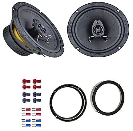 Ground Zero GZIF 6.5 Lautsprecher mit Einbauset passend für VW Volkswagen Golf VII + Variant ab 2012 Türen vorne 240 Watt 165mm 2 Wege Koax