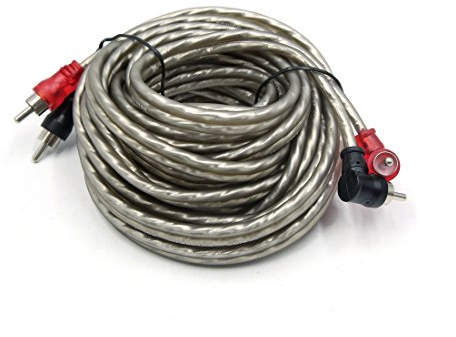 Ruilogod 4.5-5M 2 Terminal AVmâle à mâle auto Système audio Câble d'extension Cordon Chatain