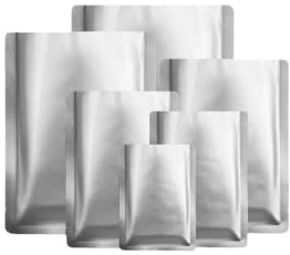 Mylar-påsar mylar-påsar för livsmedel förpackningar vakuum varmförseglingspåse plastpåse (100 stycken, 12 x 17 cm = 4,72 tum x 6,69 tum)