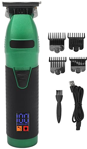 Elektrischer Akku-Haarschneider,Haarschneidemaschine Für Männer, Wiederaufladbarer LED-Display-Haarschneide-Trimmer Mit 4 Führungskamm, Professionelle Haarschneidemaschine, Pflegeset Für Männer, Frau