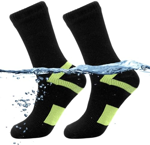 BLAIS Calcetines impermeables de aventura al aire libre para adultos - Calcetines transpirables, cálidos e impermeables para esquiar, deportes acuáticos, senderismo, ciclismo - Ideal para explorar el