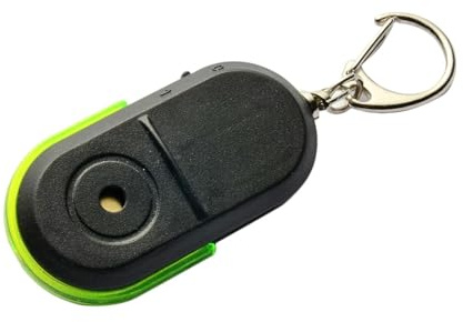 Portachiavi localizzatore oggetti smarriti, Trova chiavi attivato fischio, Allarme localizzatore chiave intelligente, Tracker Lost Key Finder Anti Lost Tag Compatibile Wireless Item Finder Led
