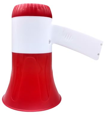 Btuty Megafono Altoparlante Potenza 50 W Megafono Portatile Megafono Voce e Sirena/Modalità Allarme Controllo Volume Chiavetta USB Scheda TF Allarme BT Amplificatore Megafono