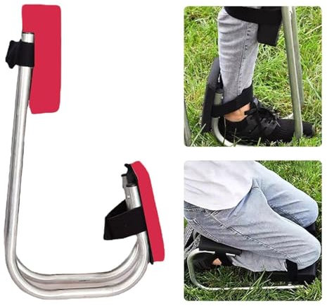 BOTIZR Garten-Kniebank, Knieschoner, Kniesitz für die Gartenarbeit, Tragbarer Kniesitz, Rot, 2 Stück