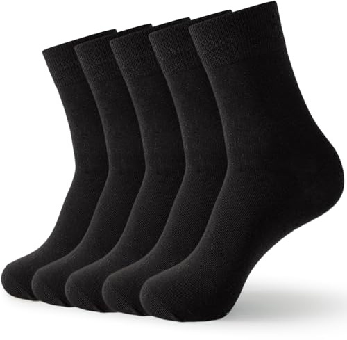 Wamicu Calzini Uomo E Donna, 5 Paia Calzini Donna Cotone, Ottima Qualità Di Cotone Calzini Unisex, Confortevoli E Traspirante Calze Running, Taglia 35-41