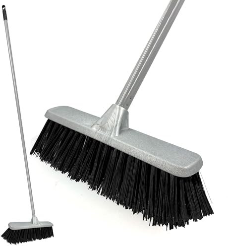 Sweeping Brush Indoor - Durable Floor Brush Indoor Broom with Durable Bristle Broom, Laminate Floor Brush Brooms with Strong Handle