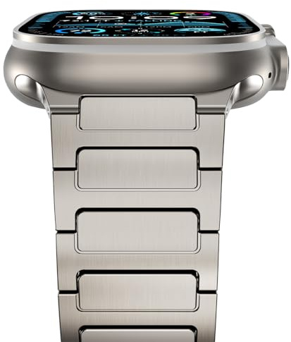 NewWays 49mm 46mm 45mm 44mm für Apple Watch Titan Armband,titan
