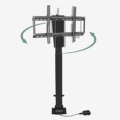 PTSZNGS Elektrische TV-Hebehalterung - Mit 360°-Drehung nach Links und rechts, kann im Schrank versteckt Werden, passt für 26-70-Zoll-LED-Bildschirme, mit Einer Tragkraft von 60 kg