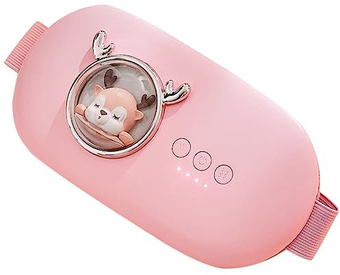 Healeved Rechargeable Cordless Menstrual Heating Pad for Cramps Portable Waistband Heat for Women Period Relief Pink