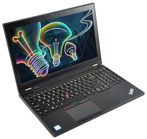Lenovo ThinkPad P50 Workstation Laptop, NVIDIA Quadro M1000M, 15.6 Inch FHD Notebook, Intel Core i7-6700U, 16GB RAM, 512GB SSD, Windows 11 Pro (Refurbished)
