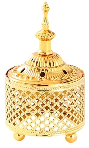 Vintage Arabic Incenses Holder ciotola in metallo con coperchio per migliorare meditazioni yoga e spazio domestico decorativo ferro incensi ciotola