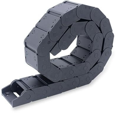 Kabel-Schleppkette 1 Meter Kabelschleppkette J25F.2.S Geschlossene Ausführung, beidseitige Öffnung 25 * 38mm 57 50 60 75 77 100 103 10(75mm,25x25 mm-XJT)