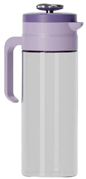 Jarra de vidrio de borosilicato transparente para bebidas, capacidad de 800/1500 ml, resistente al calor, tapa a prueba de fugas, para preparar tés fríos, fiestas, servir tetera de cocina sólida